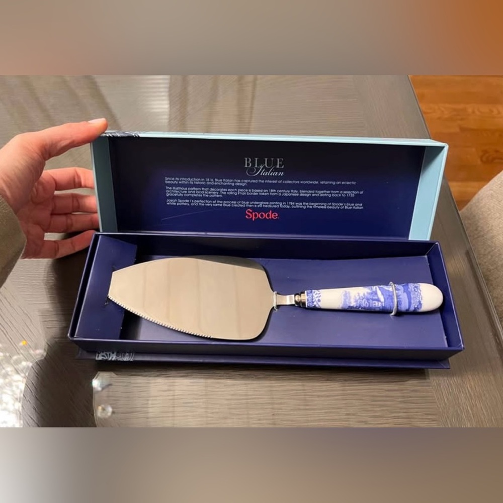 Spode Blue Italian Cake Server